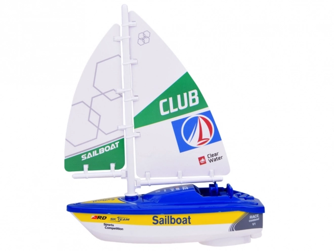 Kleurrijke waterspeelgoed Zeilboot met batterijen ZA5234 – Blauw