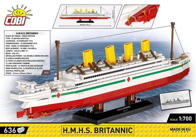 Model boot H.M.H.S. Britannic 1:700