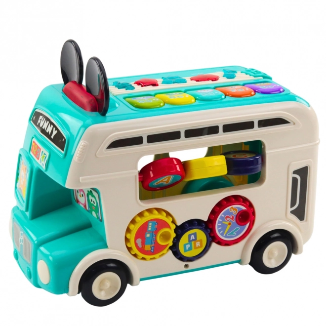 Kleurrijke interactieve bus