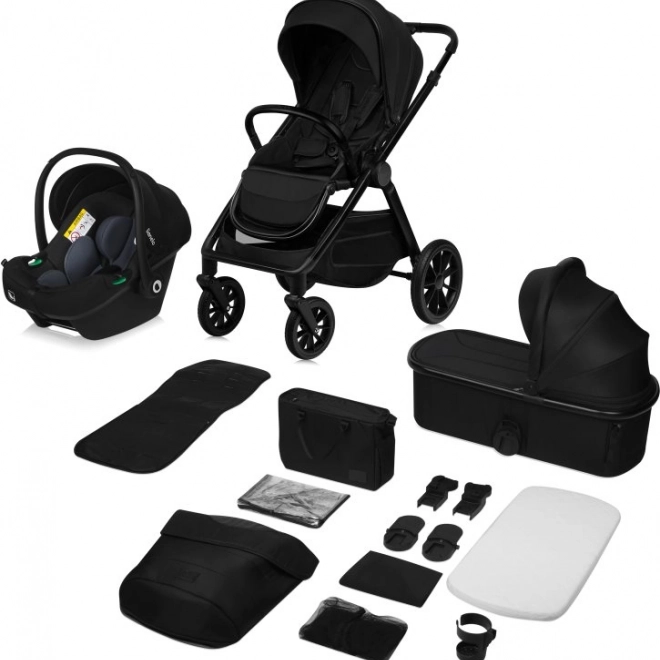 Lionelo gecombineerde kinderwagen Layla 3in1 Zwart Onyx