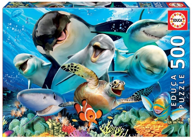 Educa Puzzel Onderwater Selfie 500 Stukken
