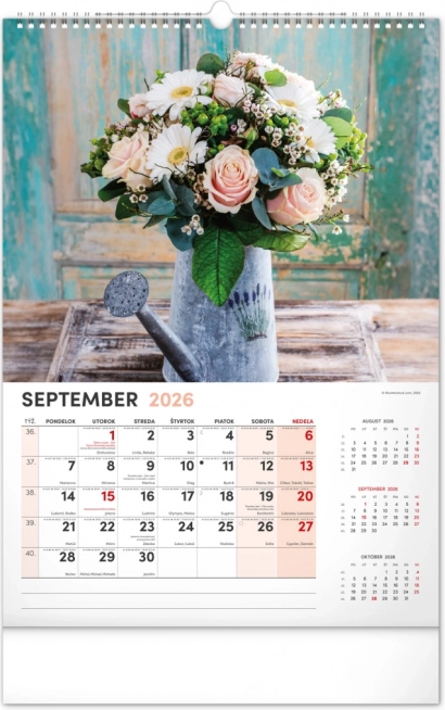 Wandkalender Bloemen 2026