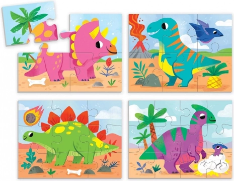Kleurrijke dino-vrienden