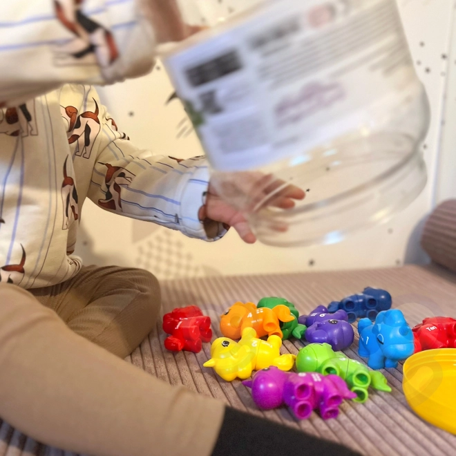 Montessori set voor het leren van cijfers en kleuren Eenhoorns