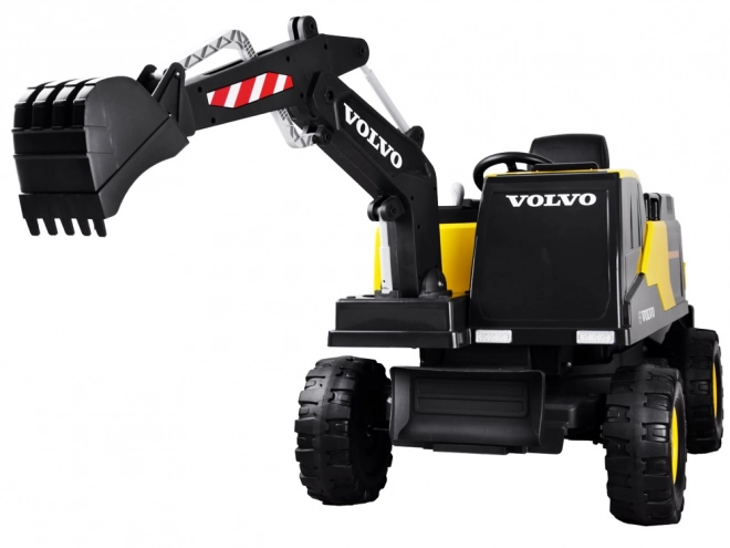 Kinderaccu-graver Volvo met beweegbare schep – Geel
