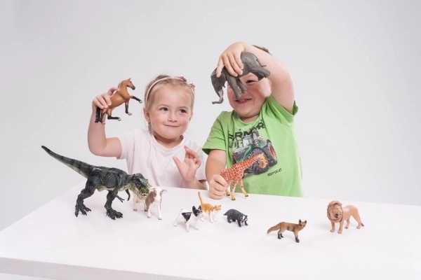 Stegosaurus kunststof in zak 17cm
