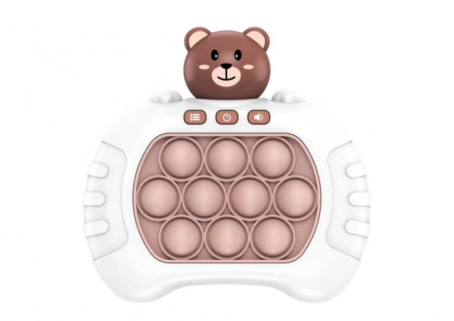 Zintuiglijk spel Teddy Pop It Verlichting op batterijen Geluiden Wit