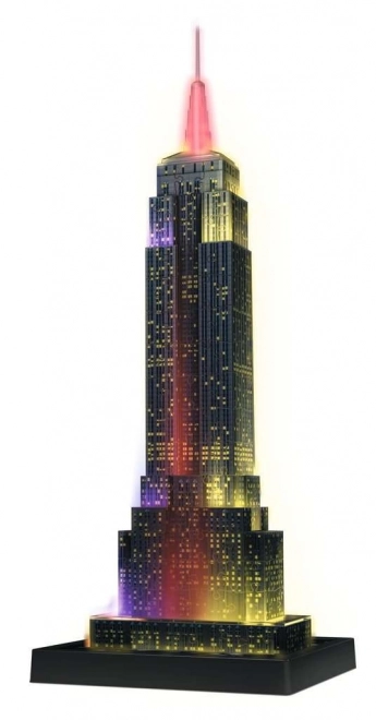 RAVENSBURGER Lichtgevend 3D-puzzel Nachteditie Empire State Building 216 stukjes