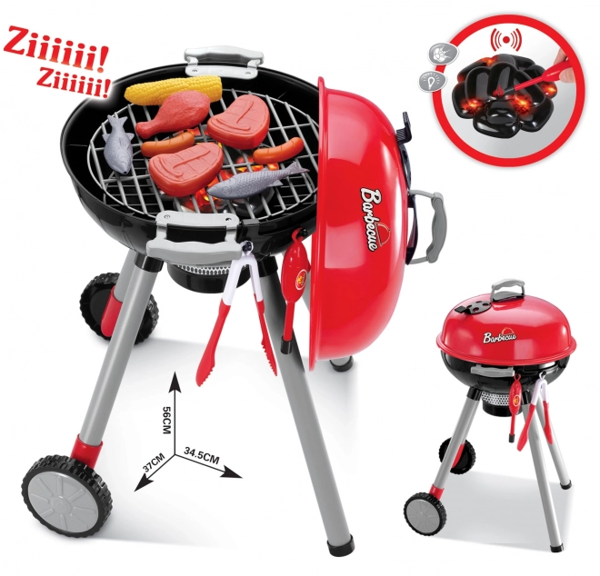 Kindergrill met lichten en geluiden op batterijen