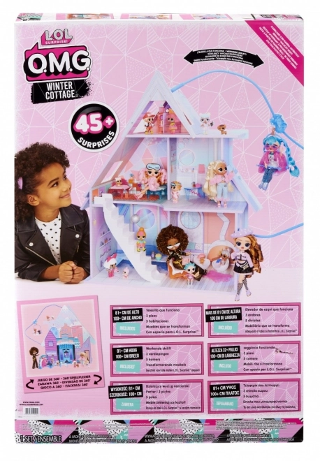 Houten poppenhuis L.O.L. Surprise Winter Cottage