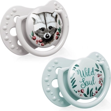 LOVI Dynamische siliconen fopspeen WILD SOUL 0-3 m 2 stuks jongen