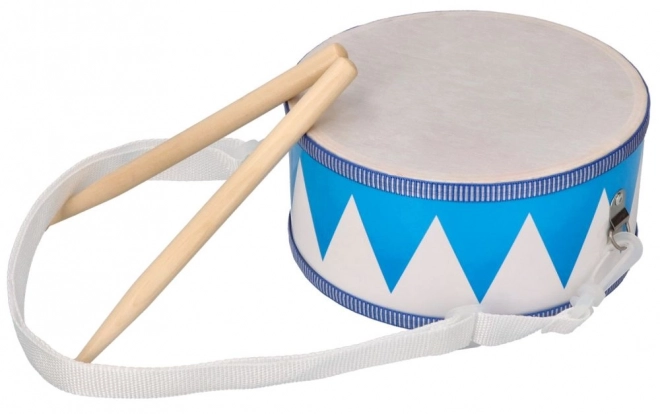 Witte en blauwe trom voor kinderen