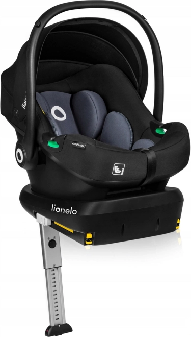 Lionelo autostoeltje met basis Astrid i‑Size 40–87 cm – Zwart