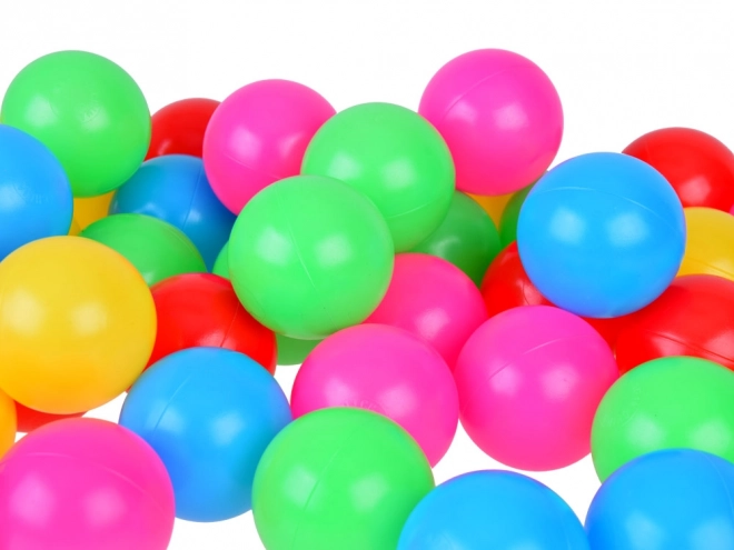 Kleurrijke ballen van 6cm 50 stuks van zacht plastic ZA5411