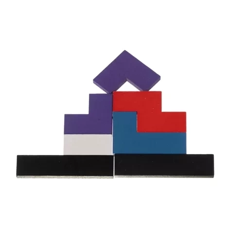 Houten puzzel/tetris Kruzzel 22667