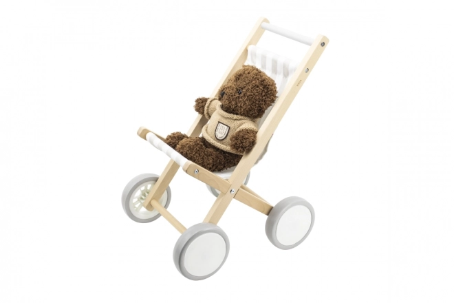 Houten poppenwagen