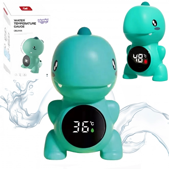 Kinder waterthermometer in de vorm van een dinosaurus