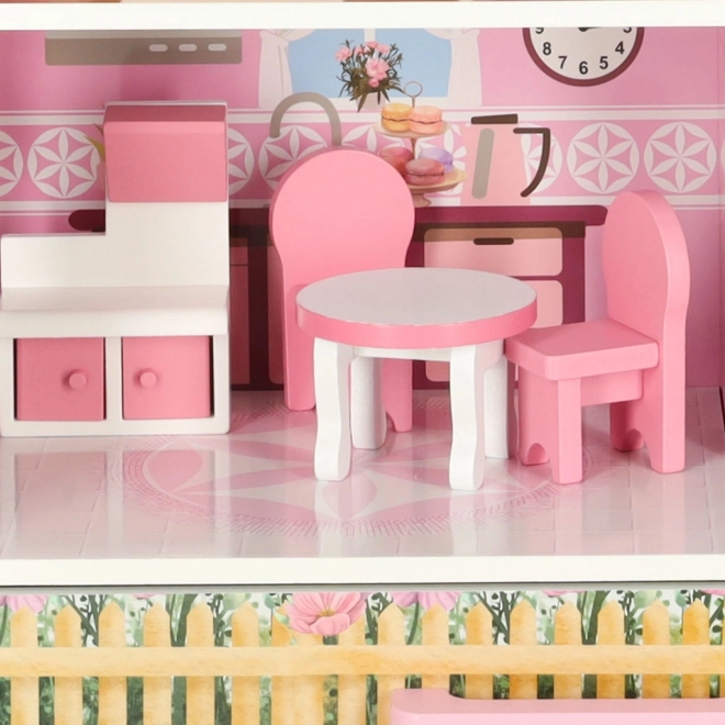Houten poppenhuis Lulilo Papilio roze 80cm