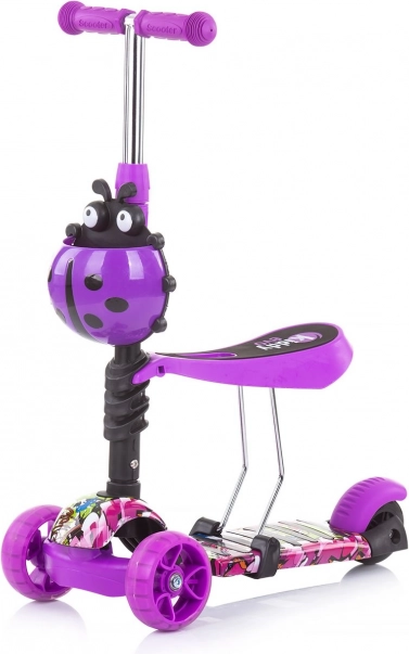 3-in-1: step, loopfiets en rijden met duwstang