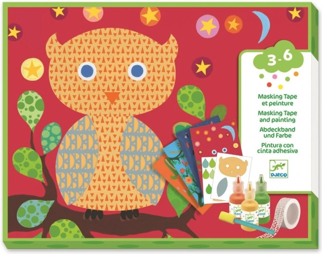 Magisch schilderen met een sponsje – bosdieren