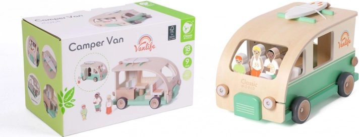 Houten inlegpuzzel Camper