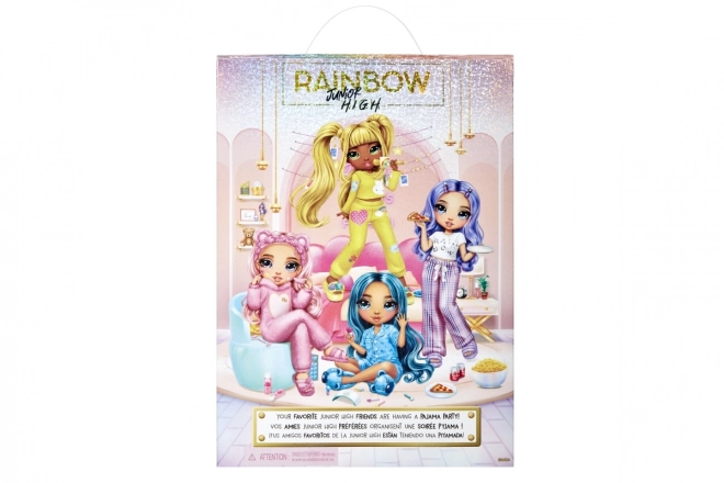 Pop Rainbow High Junior voor Pyjamafeest, Roze Bella
