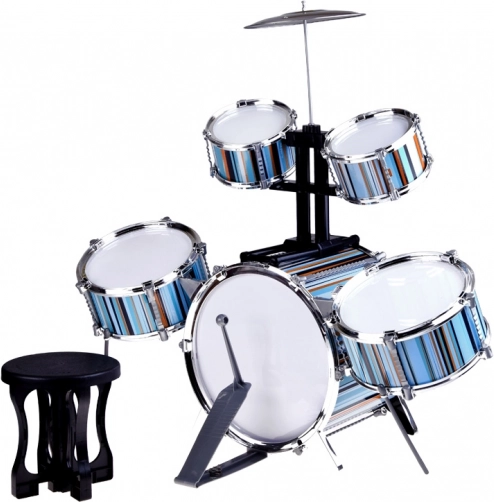 Complete 5-delige set met bekkentje en drumstokken