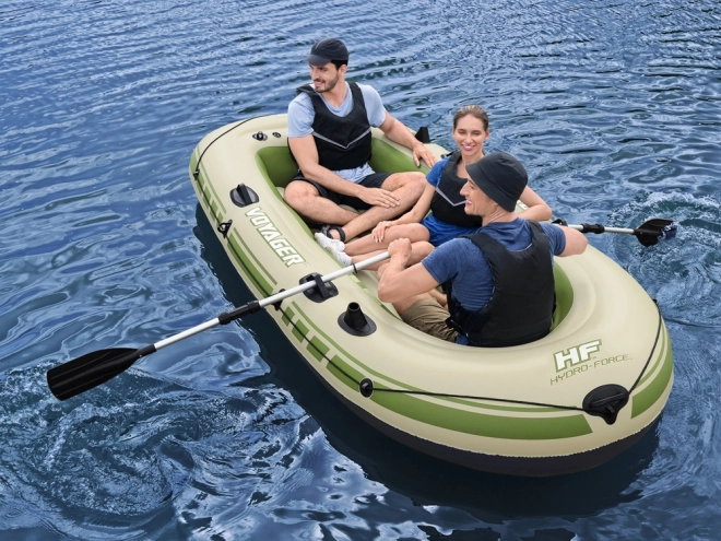 Opblaasboot voor 3 personen met riemen Voyager X3