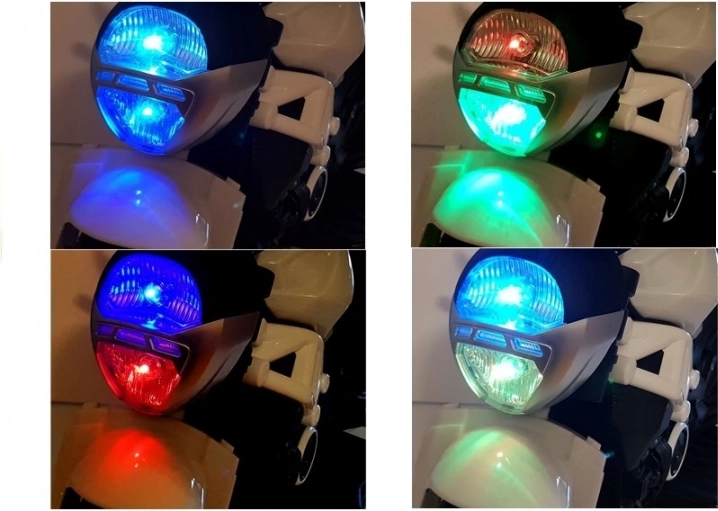 LED-koplamp met meerdere kleuren