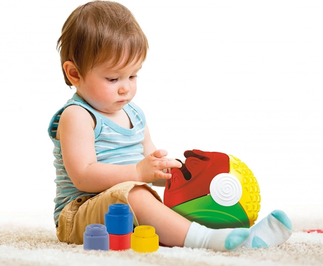 CLEMENTONI SOFT CLEMMY Sensorische inlegbal met blokjes