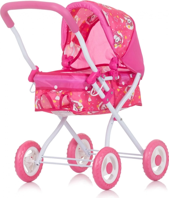 CHIPOLINO Diepe kinderwagen voor poppen Emily – eenhoorns