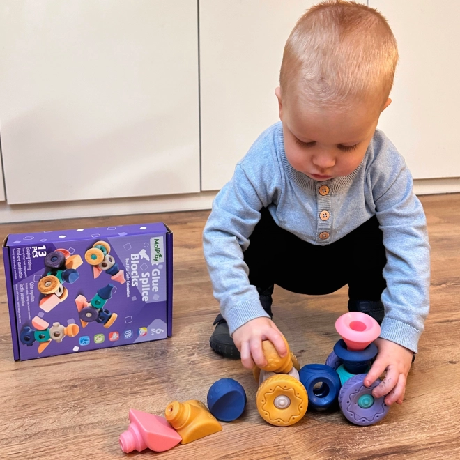 Woopie sensorische bouwblokjes voor kinderen 13 stuks
