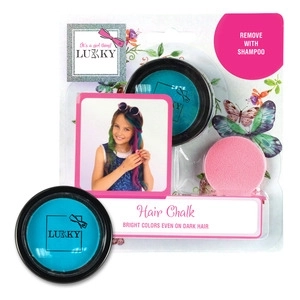 Lukky haarkrijt met applicator lichtblauw
