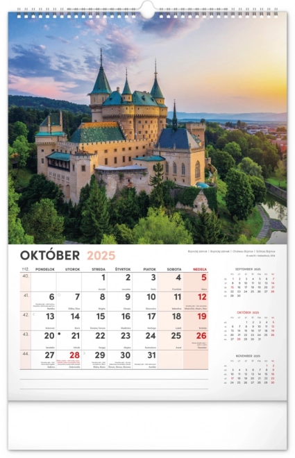 Wandkalender Ons Slowakije 2025, 33 × 46 cm