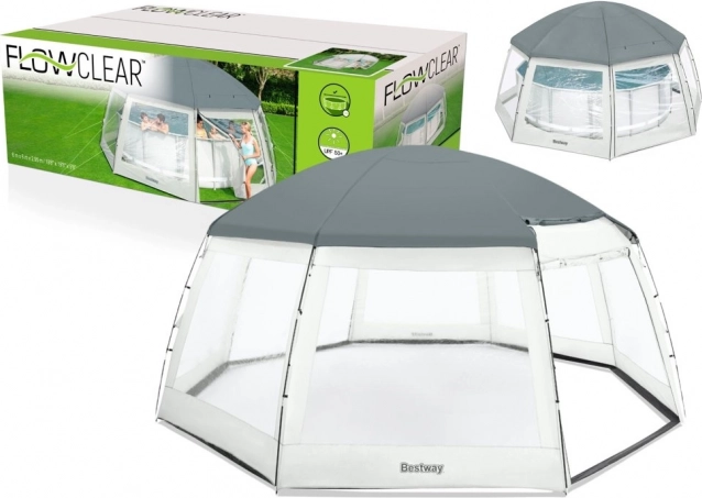 Paviljoen voor zwembad 600 × 600 × 295 cm Bestway
