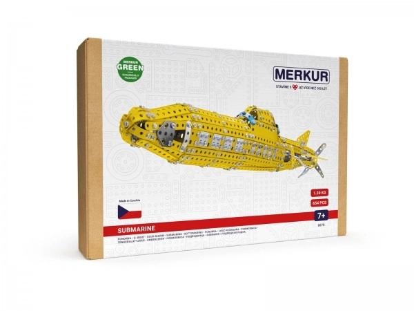 Bouwpakket MERKUR Onderzeeër 658 stukken in doos 33x23x5,5cm
