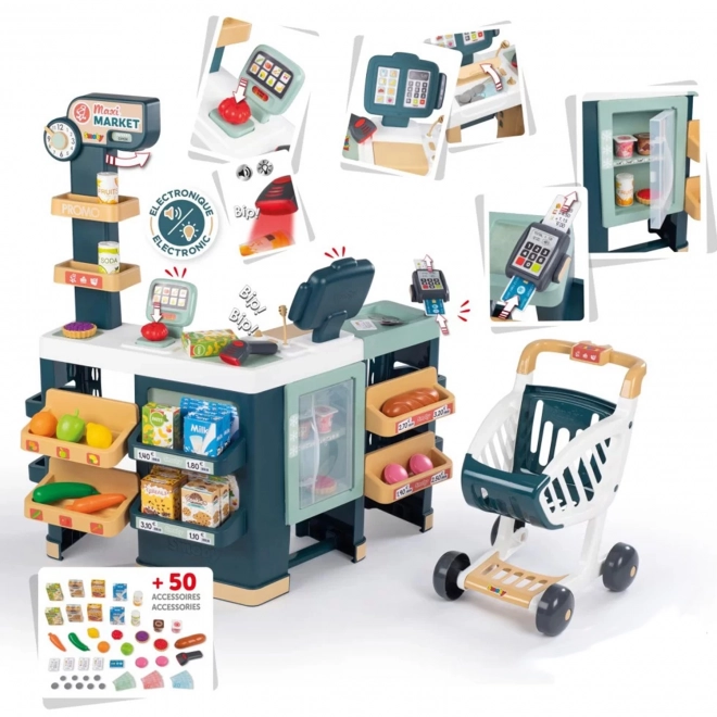 Kindersupermarkt SMOBY met Elektronische Kassa