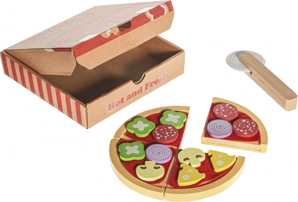 Houten pizza speelgoed voor kinderen