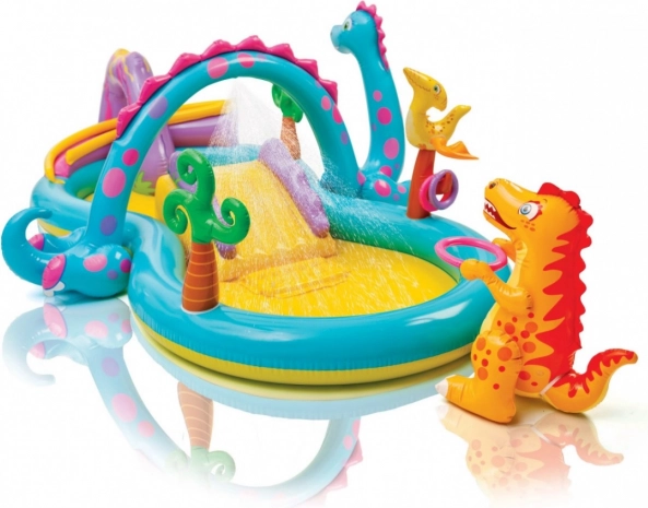 Opgblaasbare water speeltuin met dinosaurus-thema INTEX