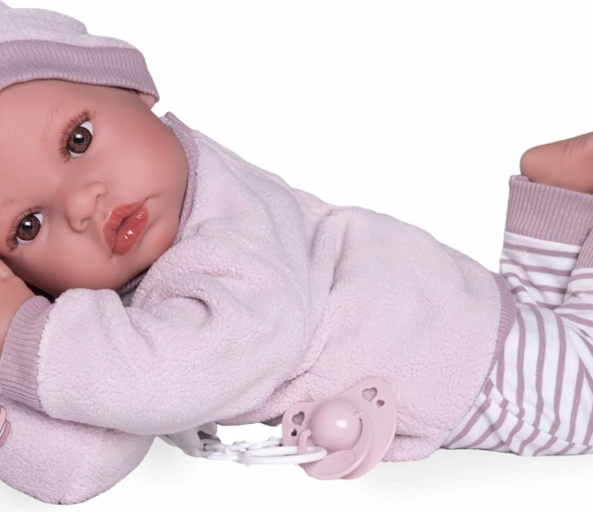 Realistische Pop Erika met zacht stoffen lichaam 42 cm