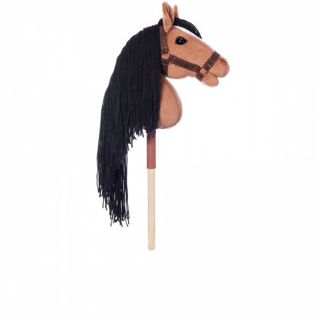 Paard op stok Hobby Horse HOPPIHORSE donkerbruin