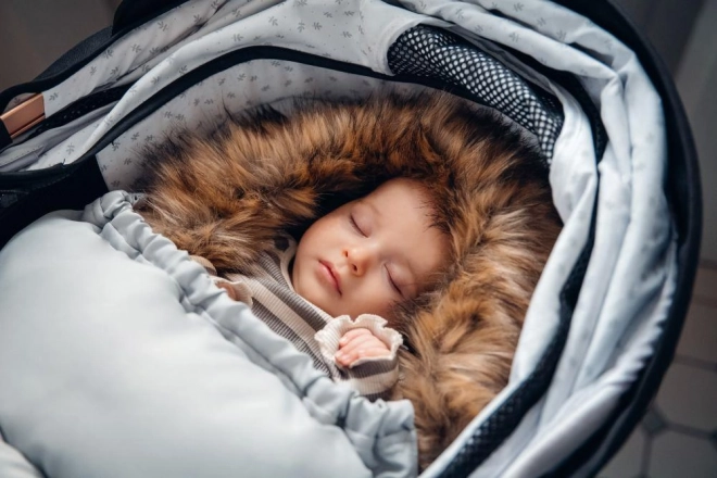 Winter voetenzak MoMi grijs