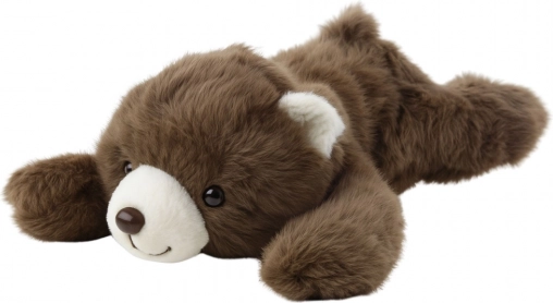 Pluchen liggende beer bruin 30 cm
