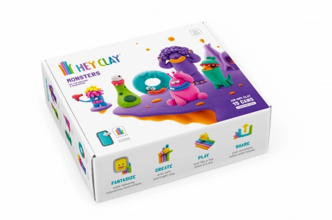 Hej Clay plastic set Monsters