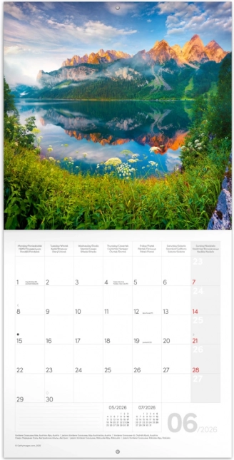 Notitiekalender Alpen 2026