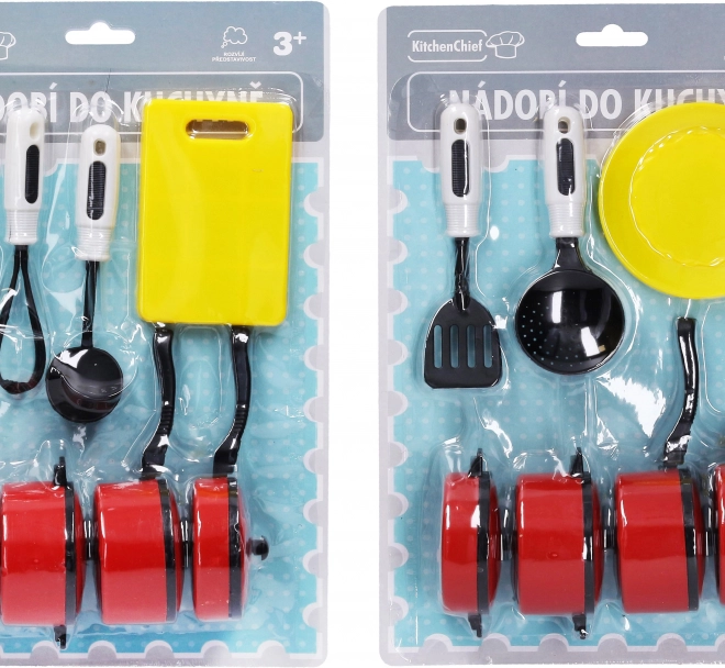 Plastic keukengerei-set voor kinderen, 2 soorten