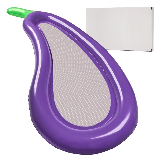 Opblaasbare aubergine matras met net 240cm