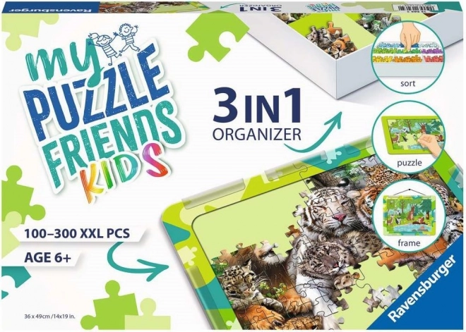 Puzzelset My Puzzle Friends Kids 3-in-1 groen