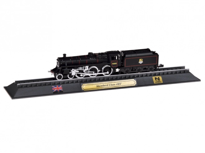 Verzamelmodel locomotief STANDARD CLASS 4MT 1:160 in beschermvitrine