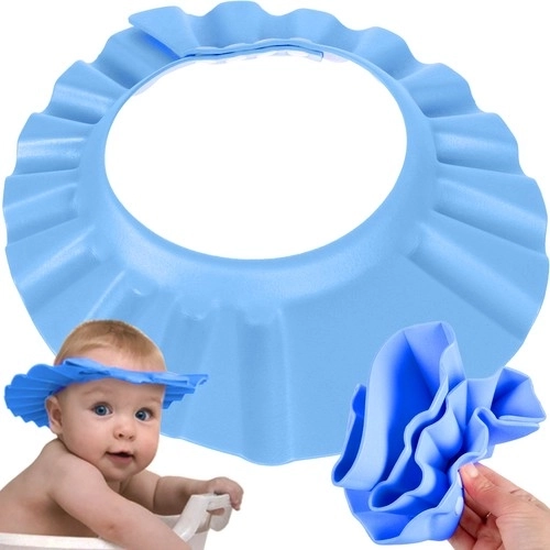 Blauwe kinder badkap
